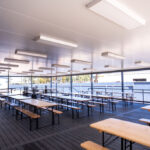 the goldminer alfresco dining area looking out from dining area