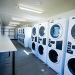 internal view of goldminer laundry room looking towards the left